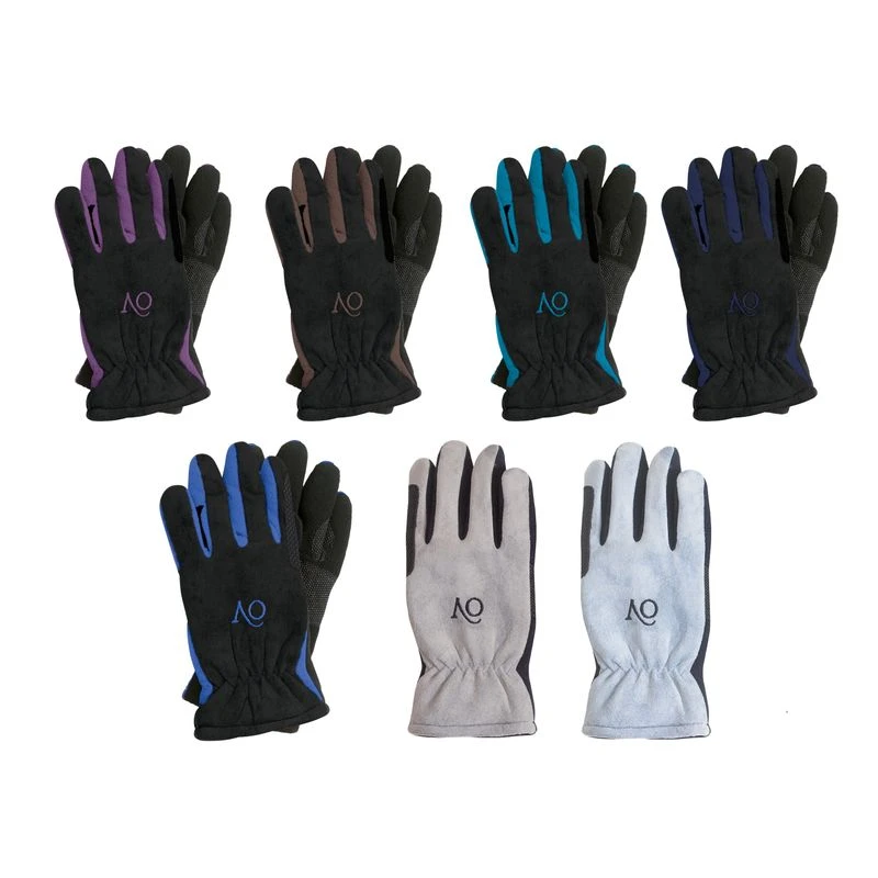 Ovation Polar Suede Fleece Glove - Black/Royal 1 Ovation Polar Suede Fleece Glove - Black/Royal