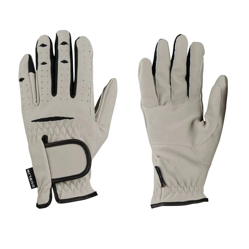 Dublin Everyday Mighty Grip Riding Gloves - Light Grey 1 Dublin Everyday Mighty Grip Riding Gloves - Light Grey