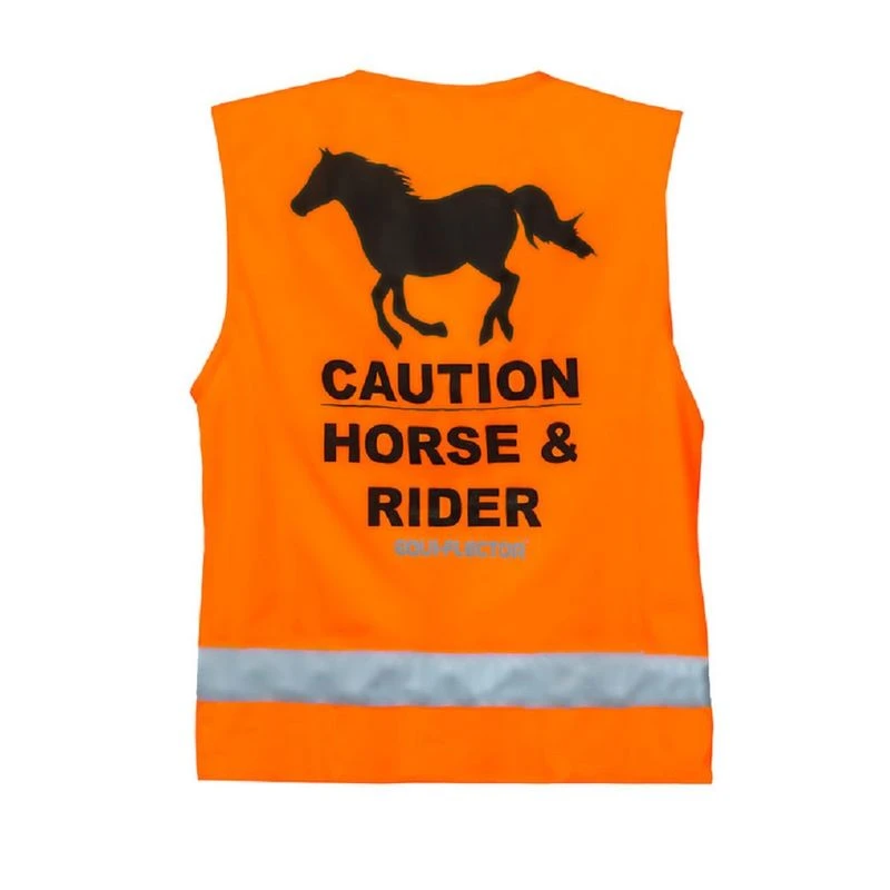 Shires Equi-Flector Safety Vest - Orange 1 Shires Equi-Flector Safety Vest - Orange