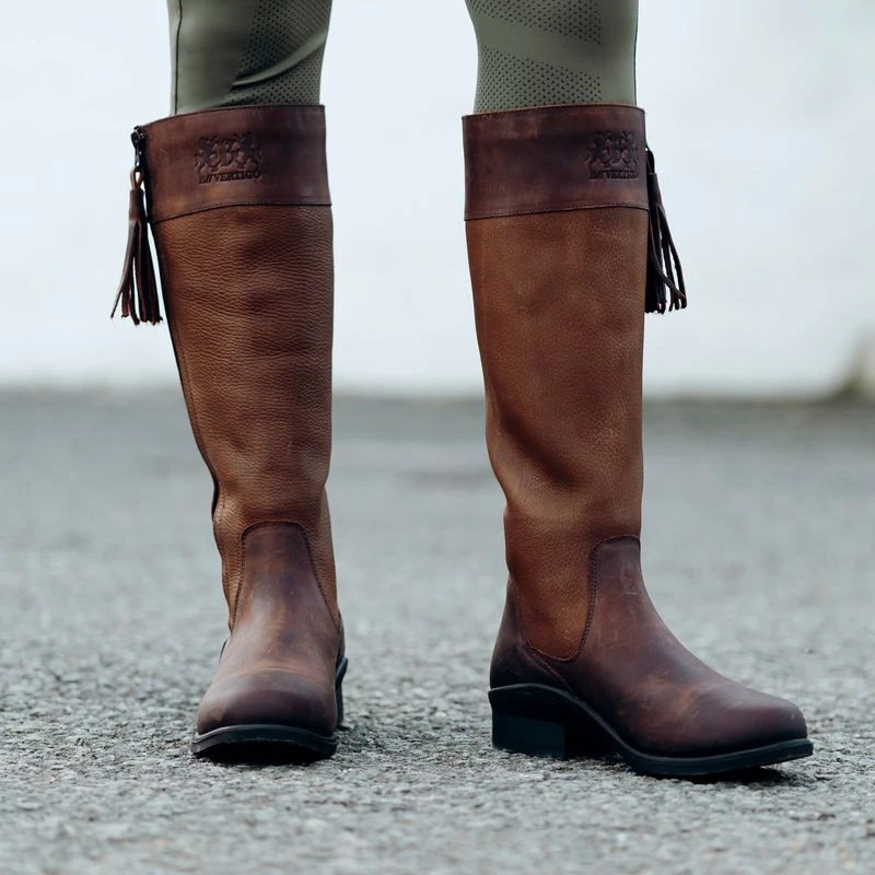 B Vertigo Women's Amelia Waterproof Country Boots - Dark Brown 4 B Vertigo Women's Amelia Waterproof Country Boots - Dark Brown - Image 4