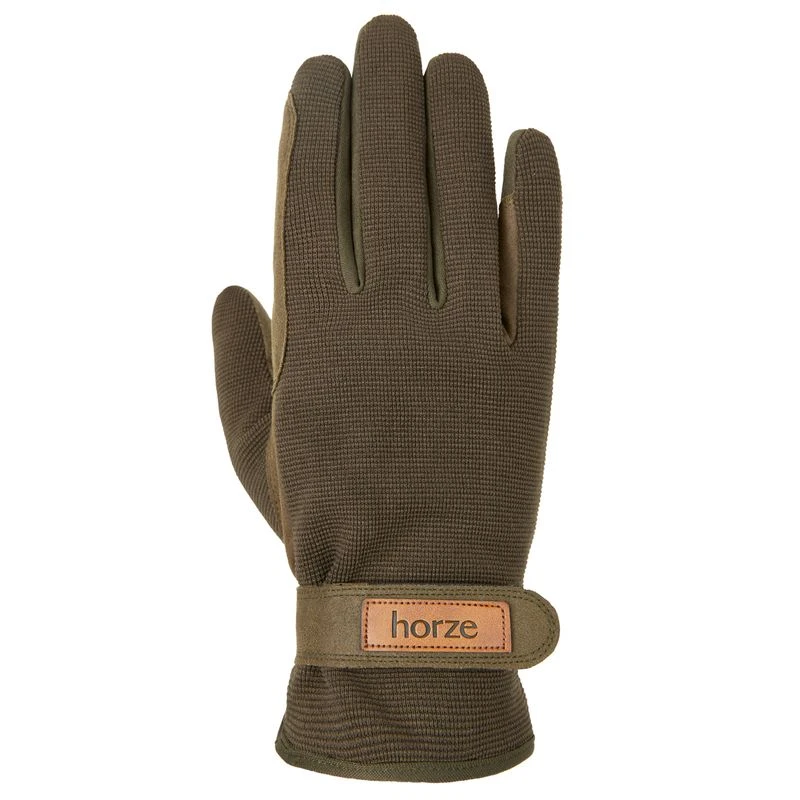Horze Maya Winter Gloves - Dark Olive 1 Horze Maya Winter Gloves - Dark Olive